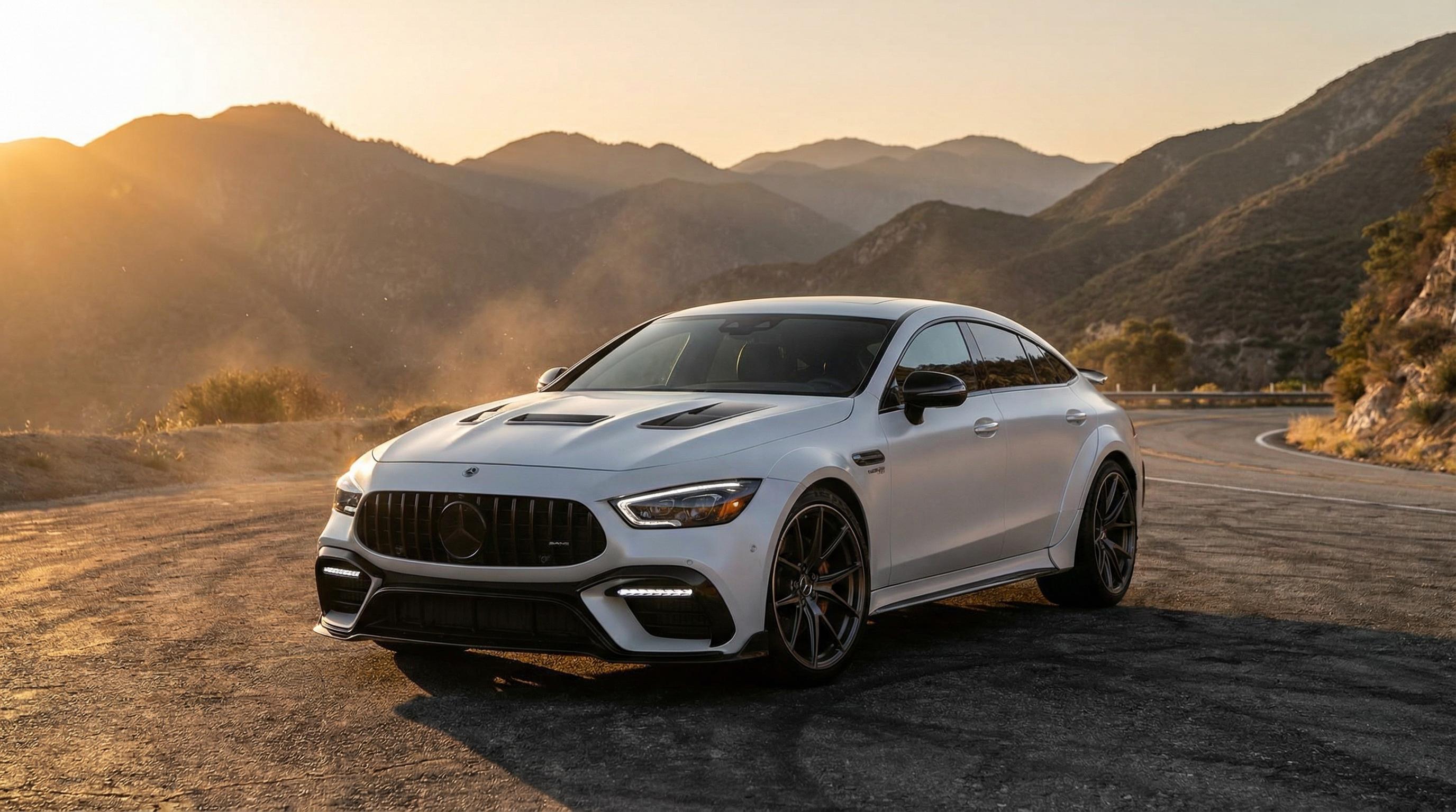 蘑菇视频白色豪华轿车宽体改装视频